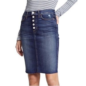 Hudson Jeans Remi Denim High Rise Pencil Skirt